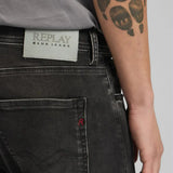 Replay Grover Straight-Fit Jeans Mid Wash Grey