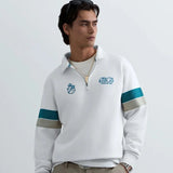 Replay Monte Carlo Country Club Collection Sweatshirt With Contrasting Bands Gardenia