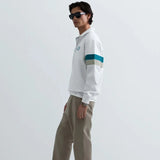 Replay Monte Carlo Country Club Collection Sweatshirt With Contrasting Bands Gardenia