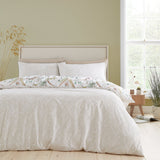 RHS Ornamental Grasses 200 Thread Count Cotton Reversible Double Duvet Cover Set with Pillowcases Natural
