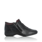 Rieker Double ZIP Shoes In Black