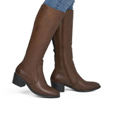 Rieker Knee High Boot In Chestnut