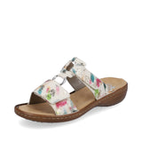 Rieker Patterned Sandal in Off White