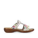 Rieker Patterned Sandal in Off White