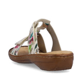 Rieker Patterned Sandal in Off White
