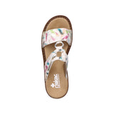 Rieker Patterned Sandal in Off White