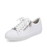 Rieker Zip Trainers in White