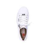 Rieker Zip Trainers in White