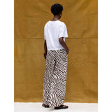 Ro&Zo Brown Zebra Print Trousers