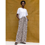 Ro&Zo Brown Zebra Print Trousers