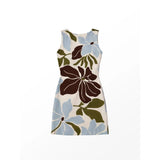 Ro&Zo Capri Floral Print Mini Dress In Multi