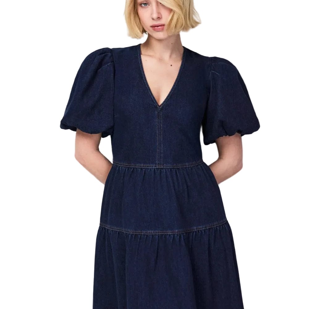 Ro&Zo Denim Zip Front Mini Dress