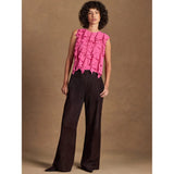 Ro&Zo Frill Front Top in Pink