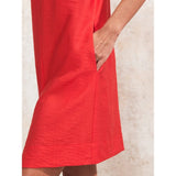 Ro&Zo Gathered-Detail Short Dress In Red