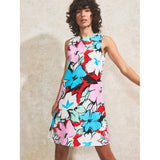 Ro&Zo Graphic Floral-Print Shift Dress In Multi