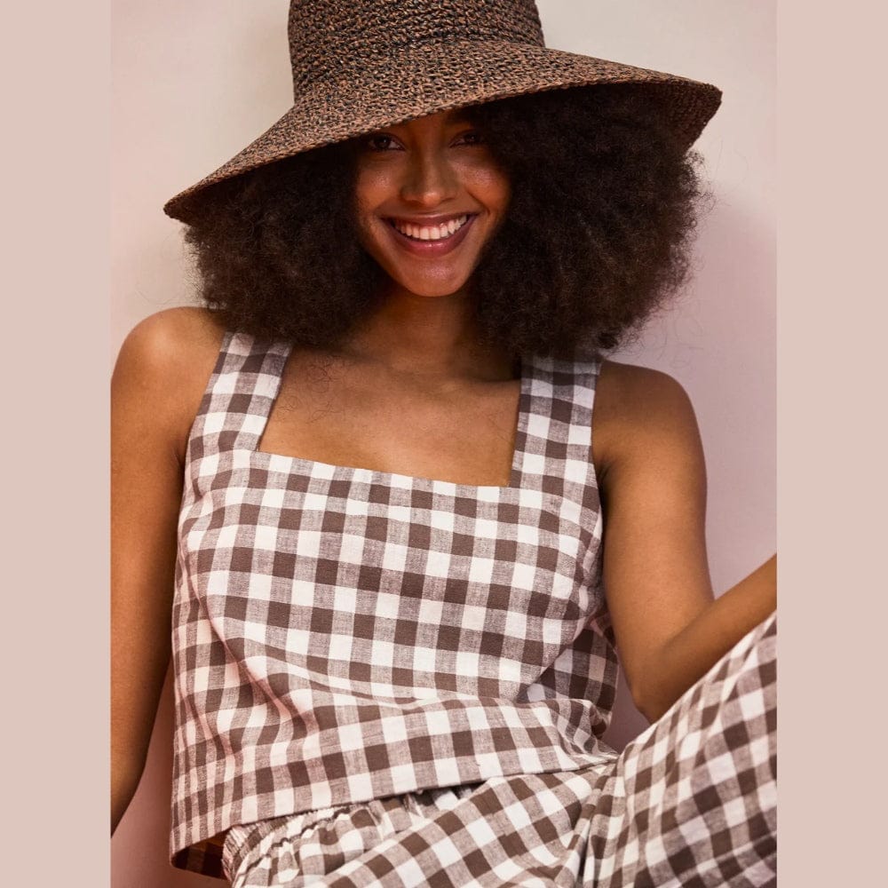 Ro&Zo Frill-Detail V-Neck Cheesecloth Top In Pink