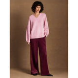 Ro&Zo Marl Knit Jumper in Pink