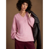 Ro&Zo Marl Knit Jumper in Pink