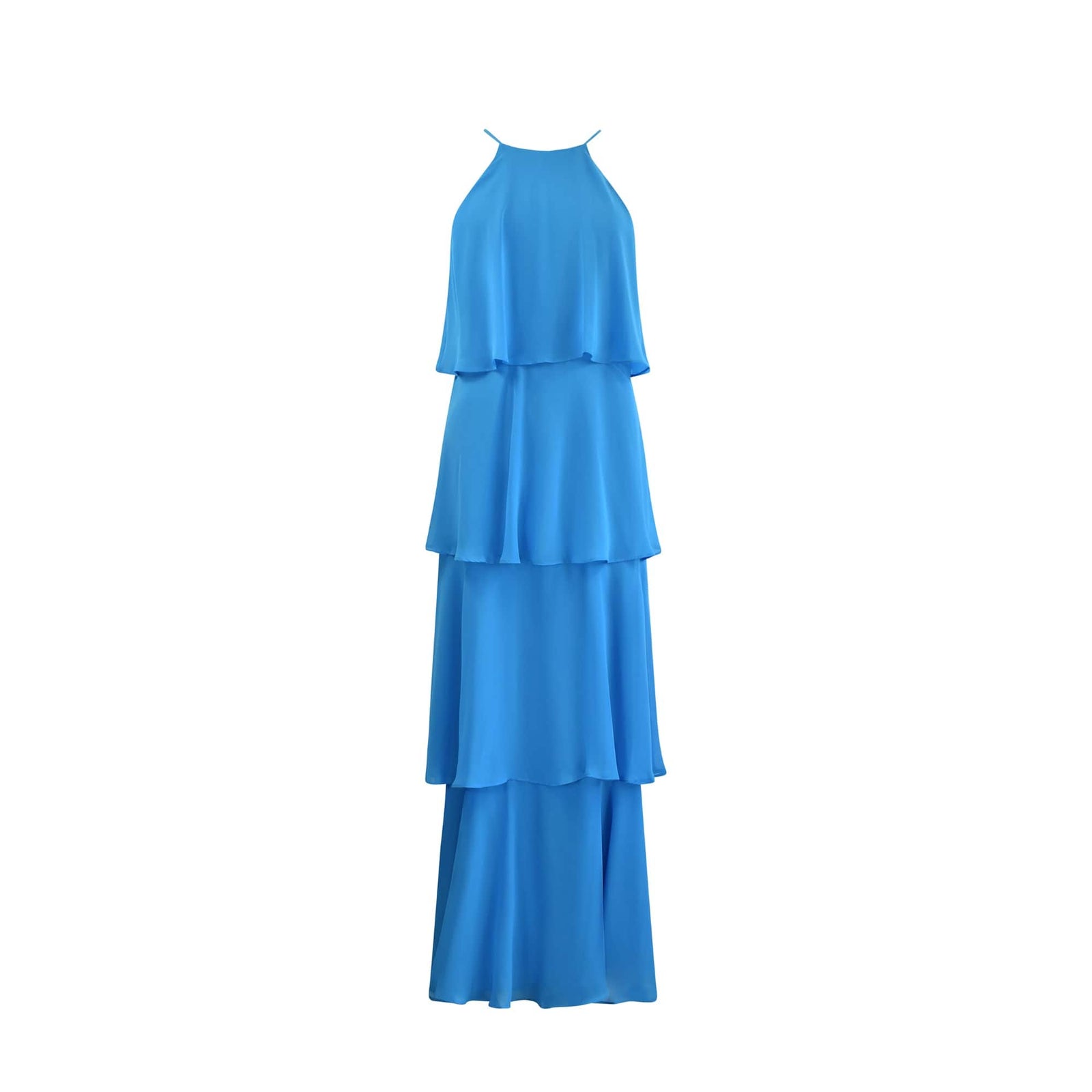 Ro&Zo Savannah Blue Chiffon Tiered Maxi Dress Ro&Zo Savannah Blue Chiffon Tiered Maxi Dress