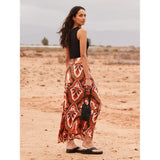 Ro&Zo Tile Printed Maxi Skirt