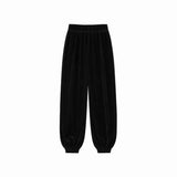 Ro&Zo Velvet Balloon Trousers Black