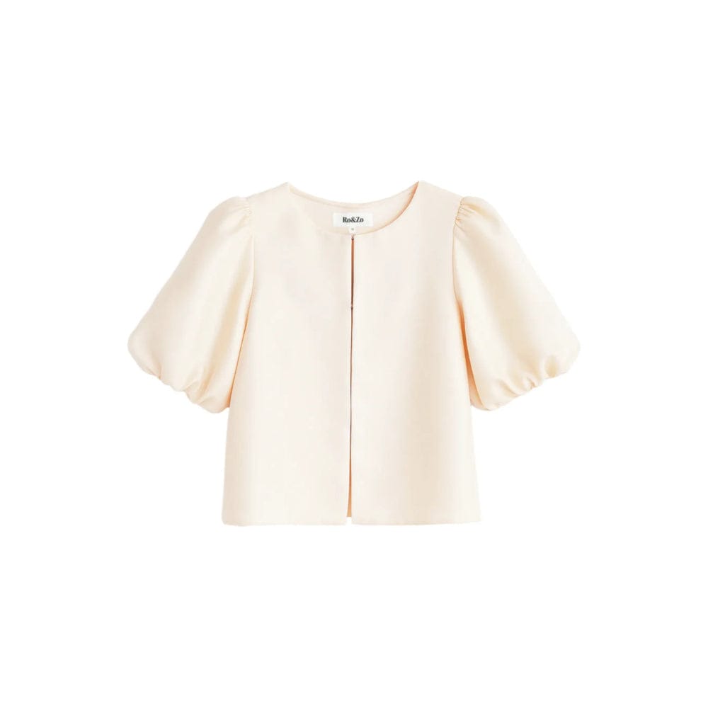 9/27y's mom！heve puff shell tops ホワイト Ro&Zo Puff Sleeve Shell Top In Cream