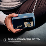 Roberts Revival Petite 2 DAB Radio & Portable Bluetooth Speaker In Midnight Blue