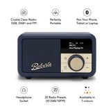 Roberts Revival Petite 2 DAB Radio & Portable Bluetooth Speaker In Midnight Blue