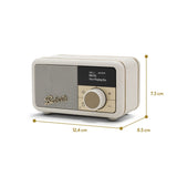 Roberts Revival Petite 2 DAB Radio & Portable Bluetooth Speaker In Pastel Cream