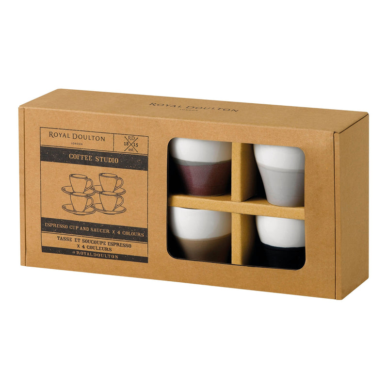 Royal Doulton Coffee Studio Espresso Cup And Saucer (Set Of 4)
