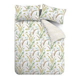 RHS Ornamental Grasses 200 Thread Count Cotton Reversible King Duvet Cover Set with Pillowcases Natural