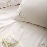 Historic Royal Palaces - Bow Single Duvet Cover Set In White