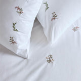 Historic Royal Palaces - Victoria Sprigs Embroidery Single Duvet Set In White