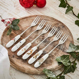 Royal Worcester Wrendale Designs Christmas Pastry Forks