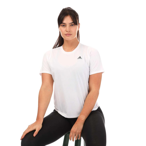 Adidas Women's Run Icons Running T-Shirt In White