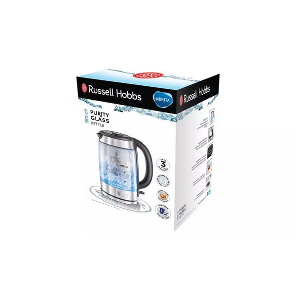 Russell Hobbs 20760-10 1L Brita Purity Filter Glass Kettle