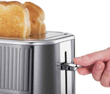 Russell Hobbs 25250 2 Slice Geo Grey Stainless Toaster