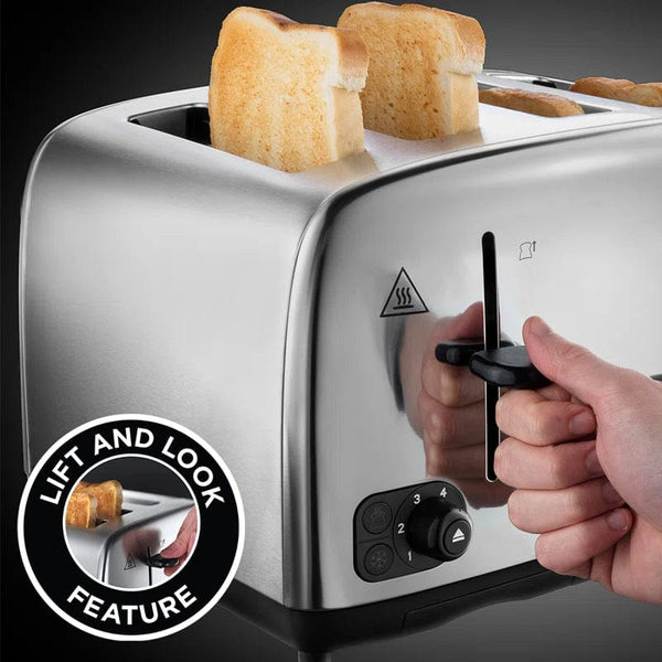Russell Hobbs Adventure 4 Slice Steel Toaster