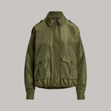 Lauren Ralph Lauren Full-Zip Windbreaker In Olive Grove