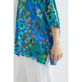 Sahara Abstract Painted Garden Top In Multi