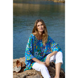 Sahara Abstract Painted Garden Top In Multi