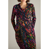 Sahara Bright Scattered Wings Jersey Dress In Multi