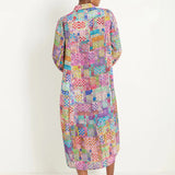 Sahara Coloured Glass Tiles Shirt Dress in Multi