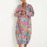 Sahara Coloured Glass Tiles Shirt Dress in Multi