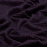 Sahara Damson Waffle Textured Jersey Bubble Dress In Purple