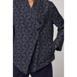 Sahara Diamond Floral Indigo Jacket in Indigo