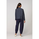 Sahara Diamond Floral Indigo Jacket in Indigo