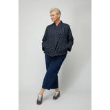 Sahara Diamond Floral Indigo Jacket in Indigo