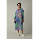 Sahara Geo Patchwork Print Shirt Dress