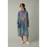 Sahara Geo Patchwork Print Shirt Dress